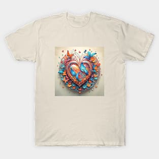 Butterlies heart T-Shirt